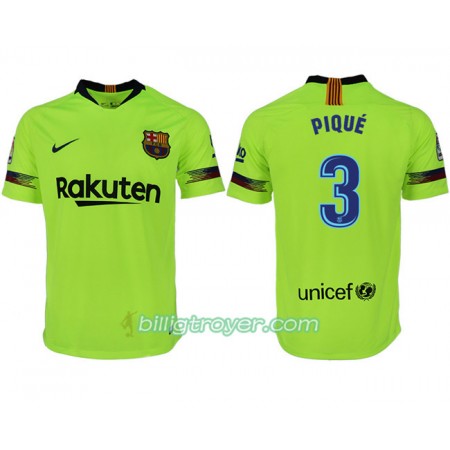 Billige Fotballdrakter FC Barcelona PIQUE 3 Bortedraktsett 2018/19 Kortermet